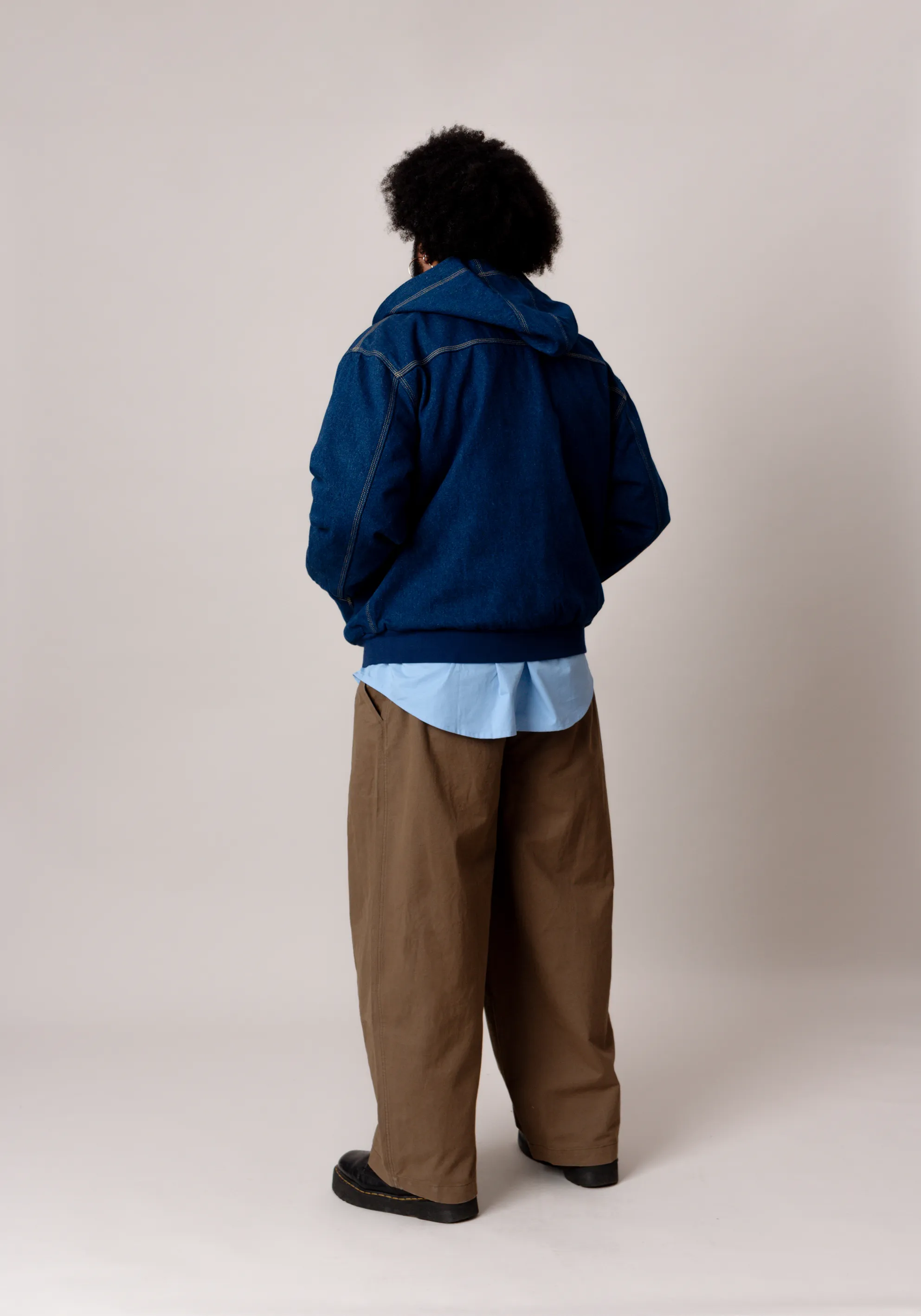 Denim Work Jacket Blue Stonewash