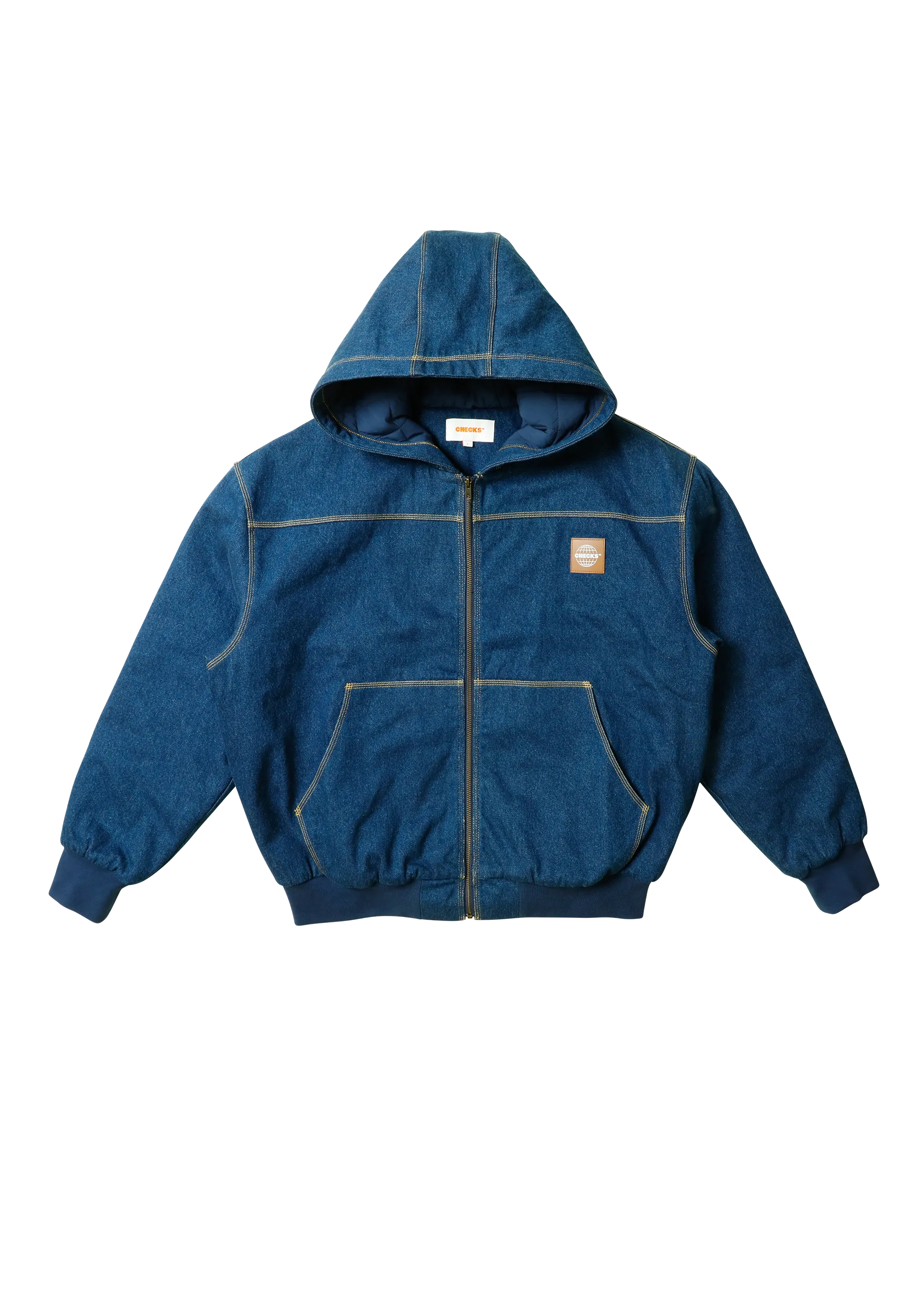 Denim Work Jacket Blue Stonewash