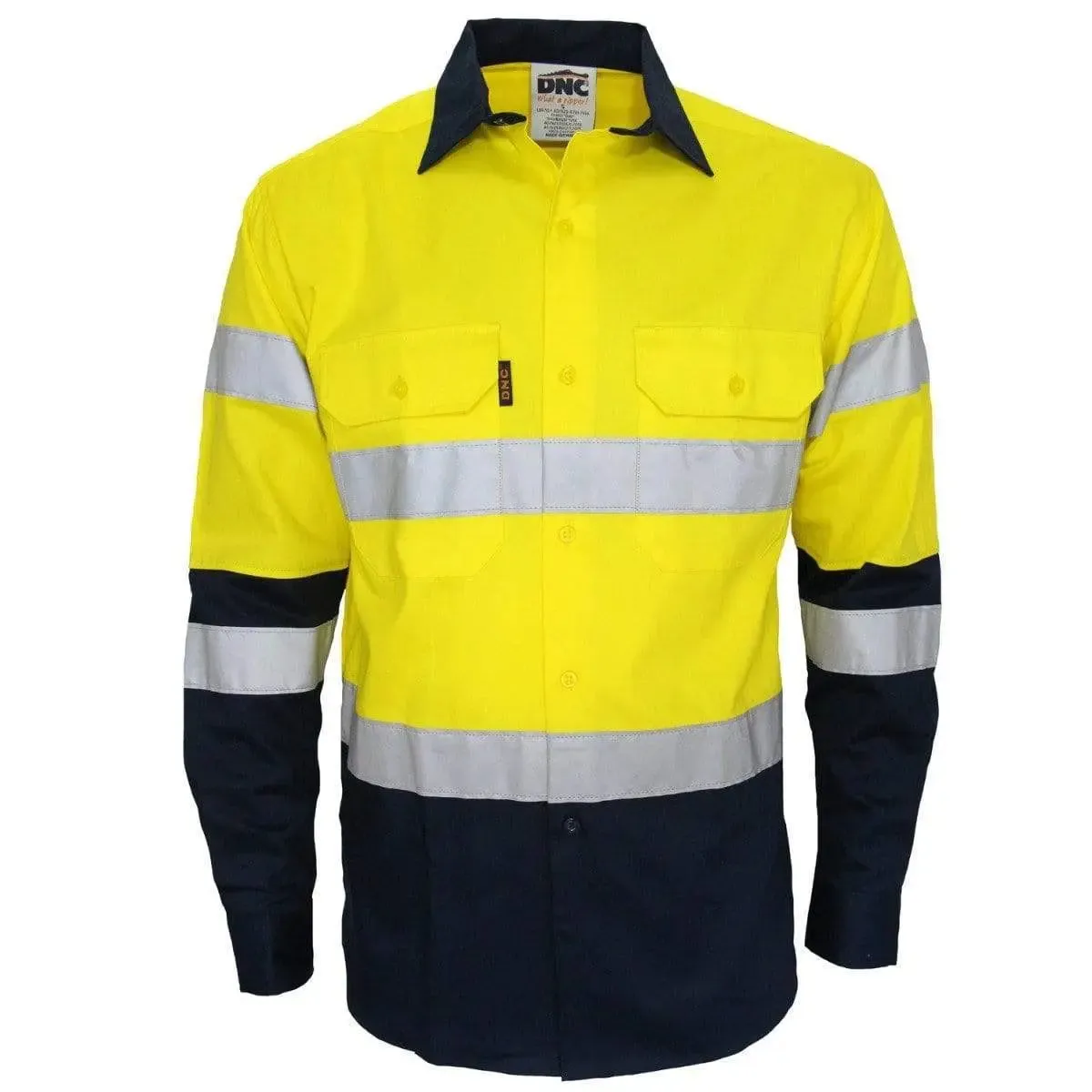 Dnc Workwear Hi-vis 2-tone Bio-motion Taped Shirt - 3976