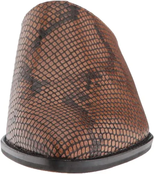 Dolce Vita Women's AVEN Mule, Brown Snake Embossed Leather, 6 M US