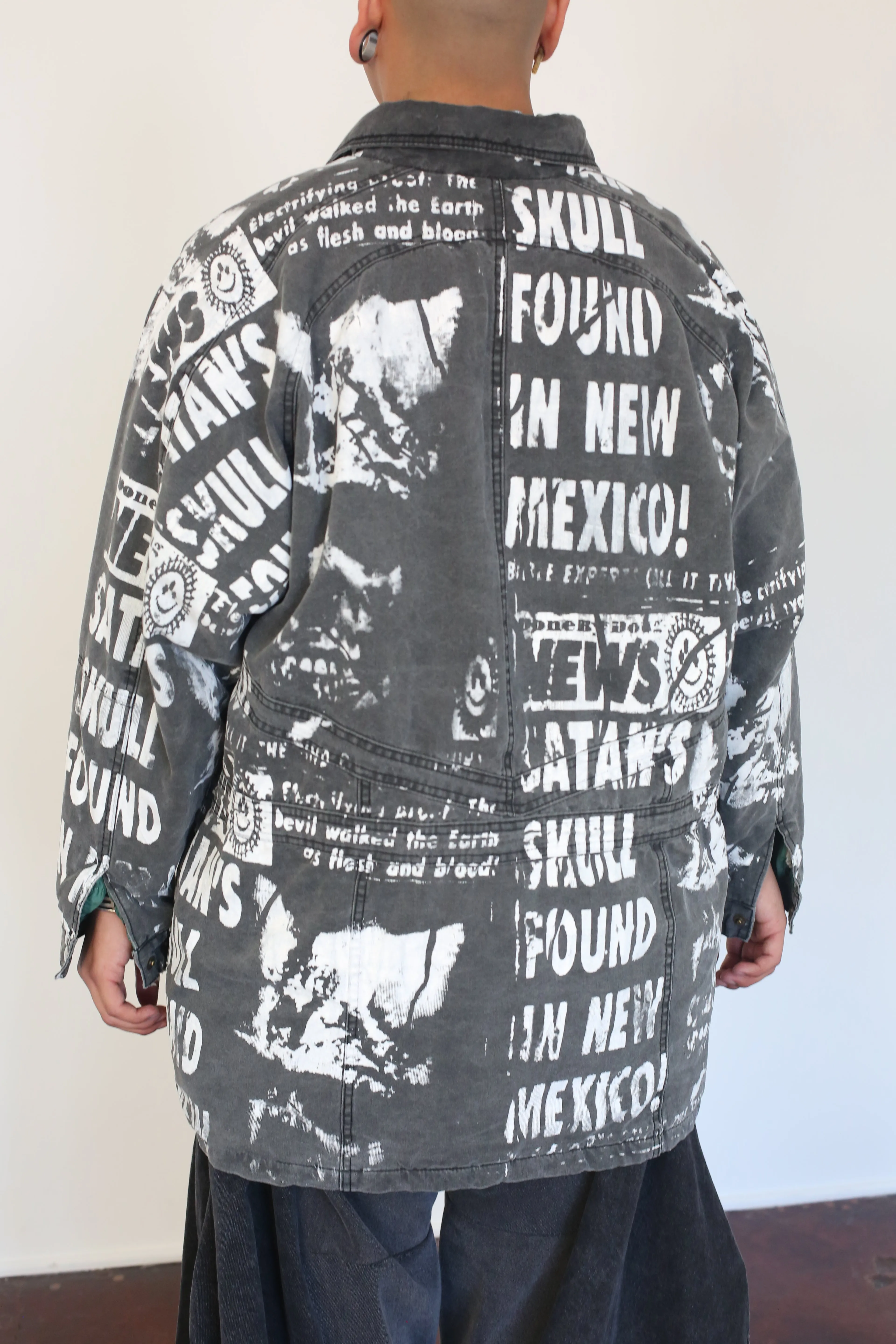 DONEXDOUG XL SATANS SKULL WORKWEAR COAT