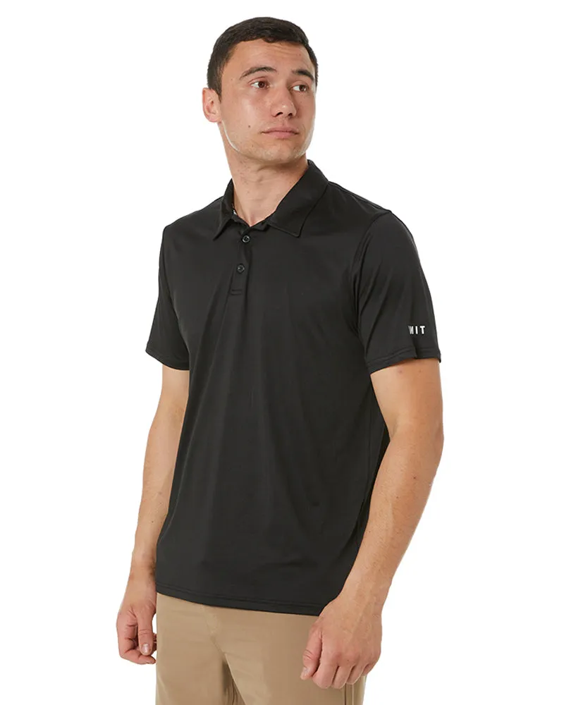 Elite Flex SS Polo Shirt - Black