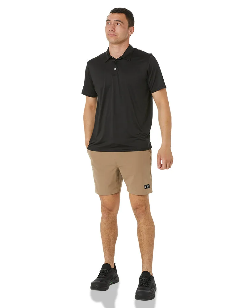 Elite Flex SS Polo Shirt - Black