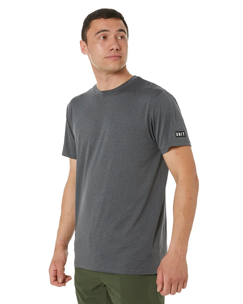 Elite Flex SS Tee - Charcoal Heather Grey