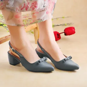 Elysia Grey women sling back heels