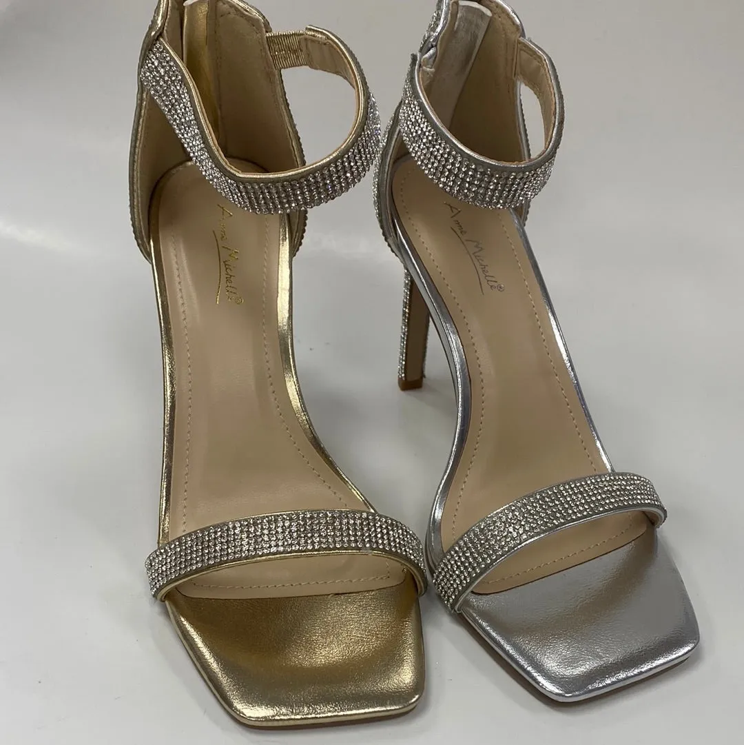 EVERMORE-45 ONE BAND ANKLE STRAP HEEL SANDAL