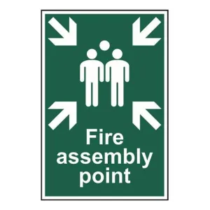 Fire assembly point Sign 200x300mm PVC