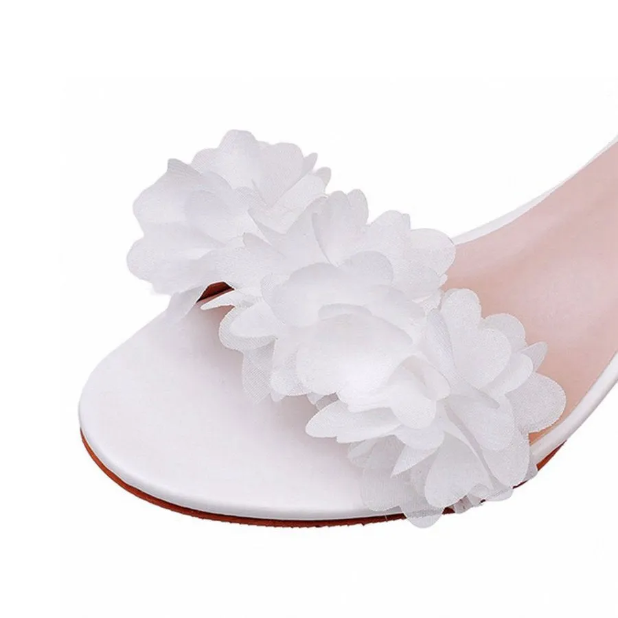Floral Open Toe Ankle-Strap Beach Sandals