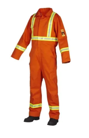FR Treated 100% Cotton Coverall with Reflective Tape
