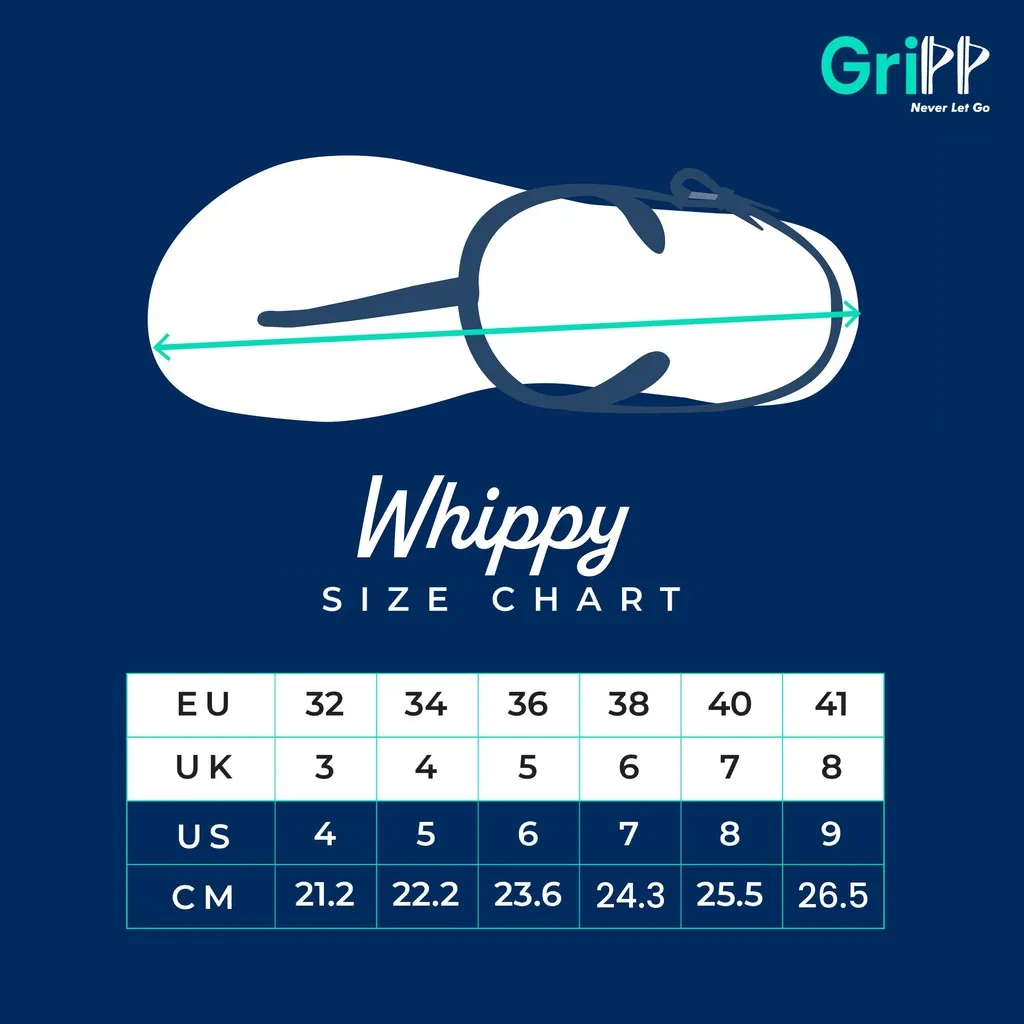 GriPP Whippy Women's Sandals – Cushioned, Flexible, and Stylish (Model G)