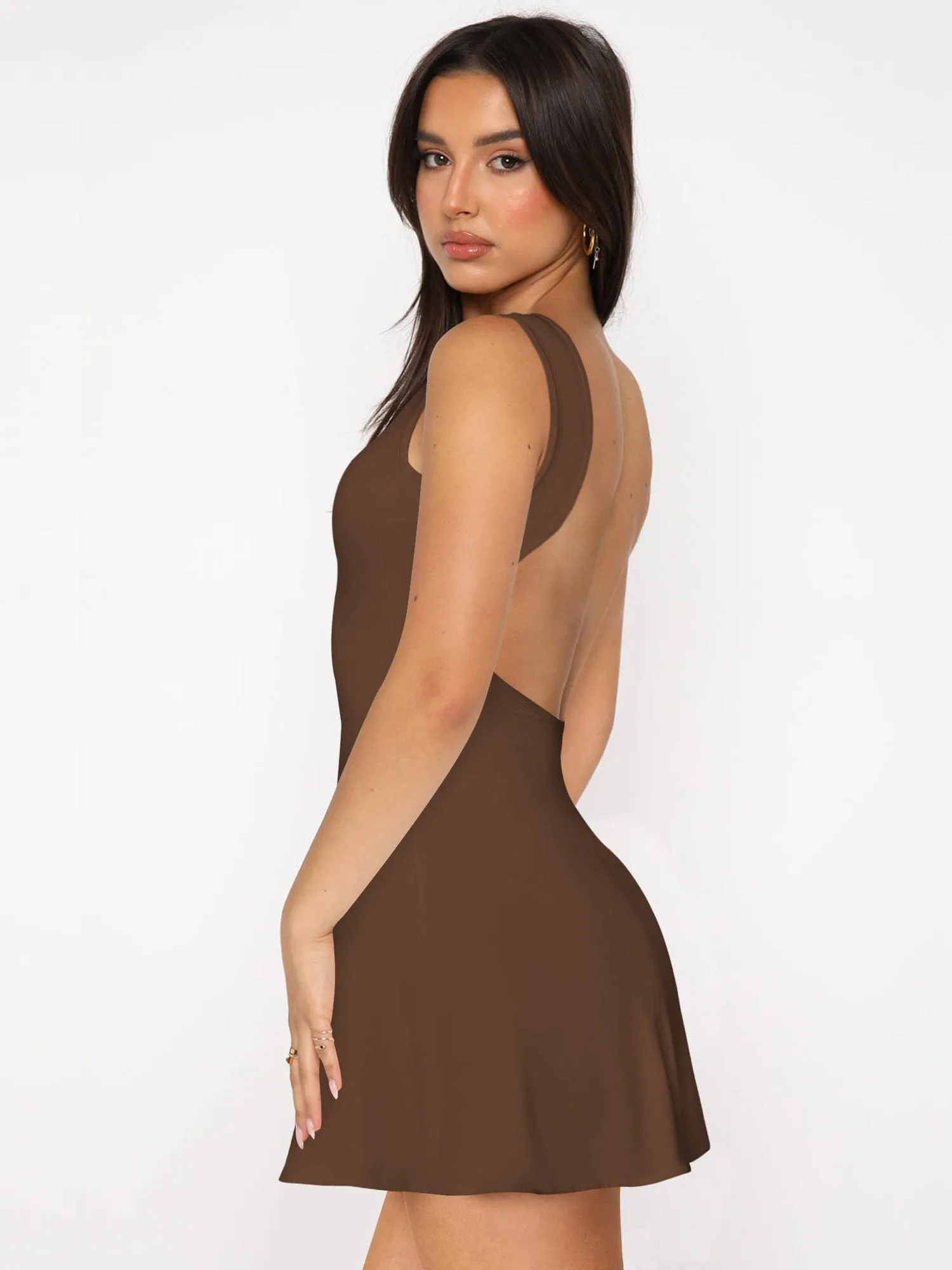 GYPSY - Backless Wide Strap Mini Dress