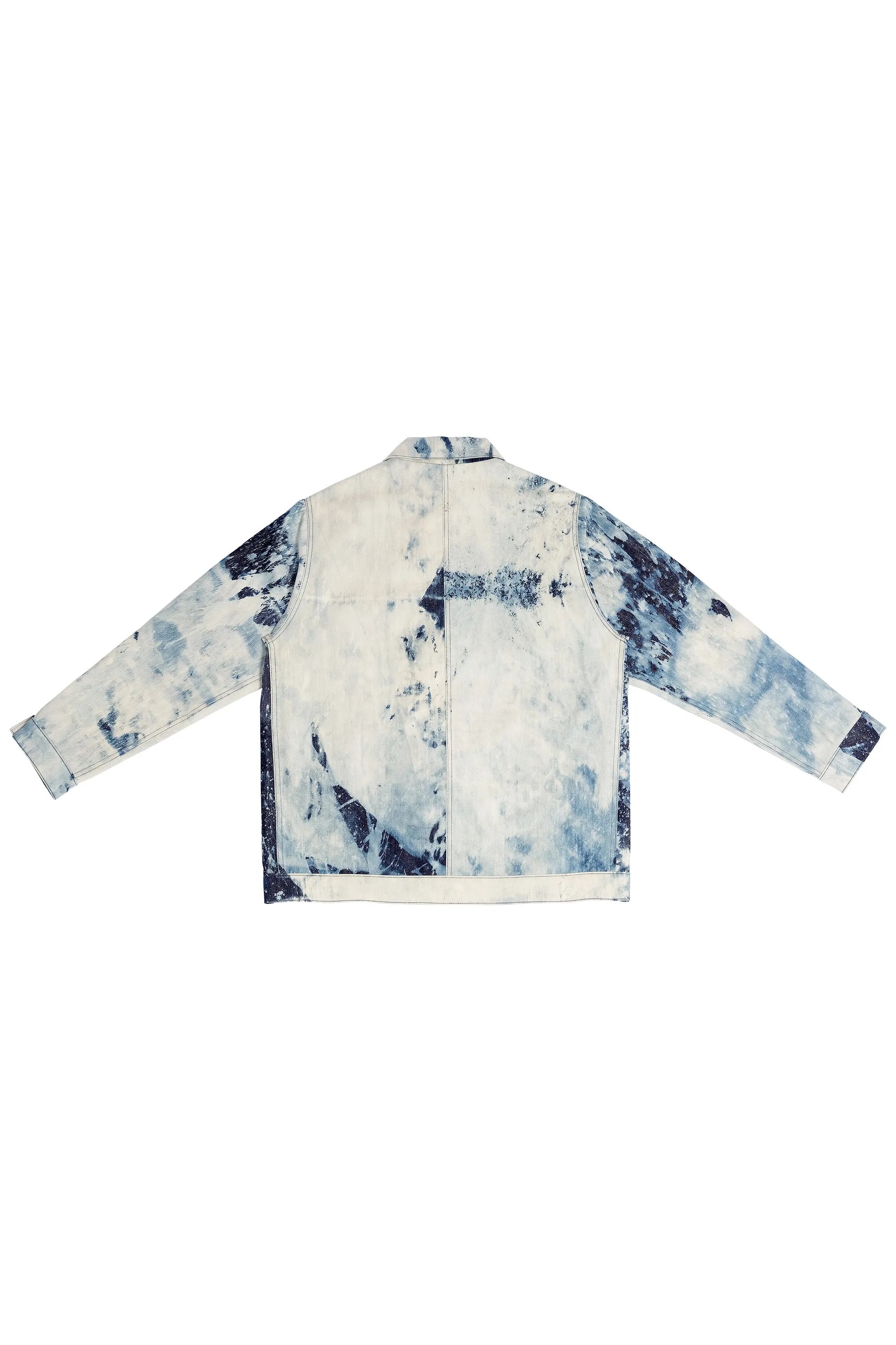 HAND-BLEACHED INDIGO SOTO BARN COAT