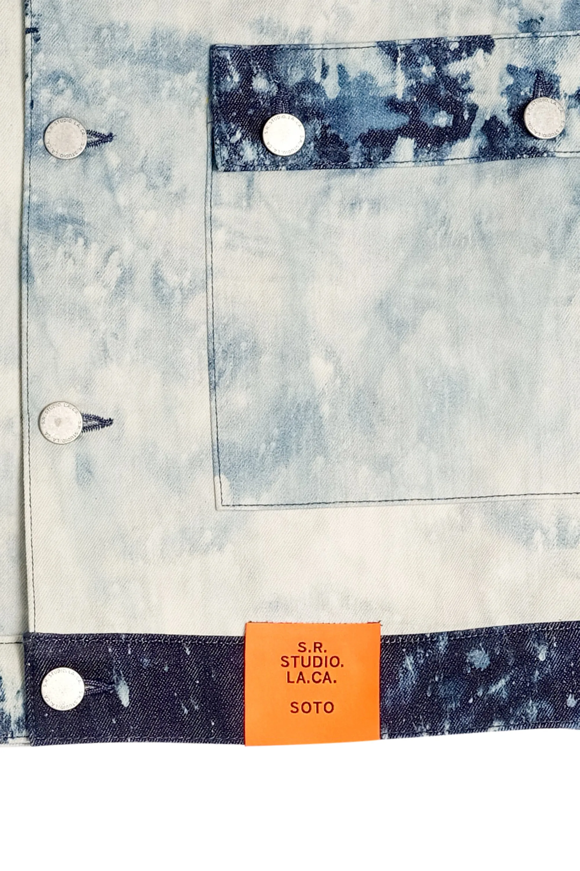 HAND-BLEACHED INDIGO SOTO BARN COAT
