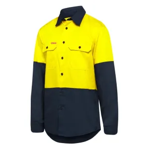 HARD YAKKA HI-VIS VENTED SHIRT