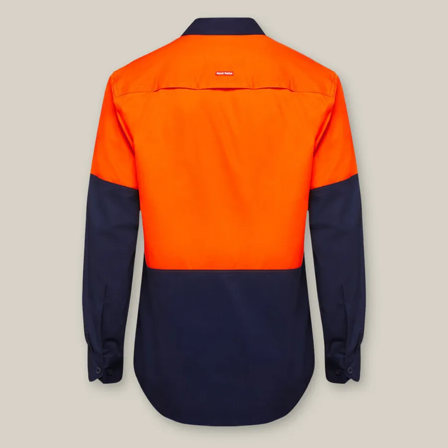 HARD YAKKA HI-VIS VENTED SHIRT