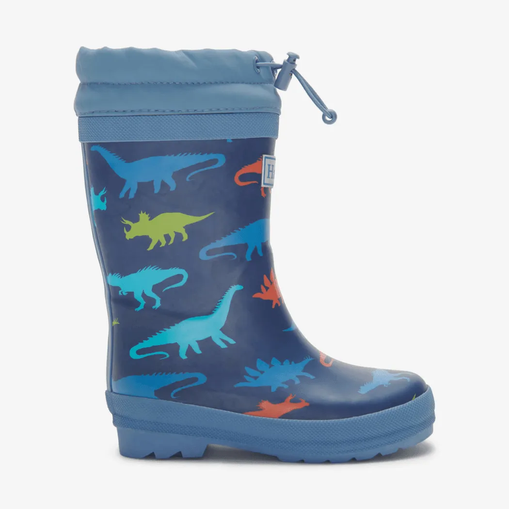 Hatley Rainy Rainbows Sherpa Lined Kids Rain Boots Size 8