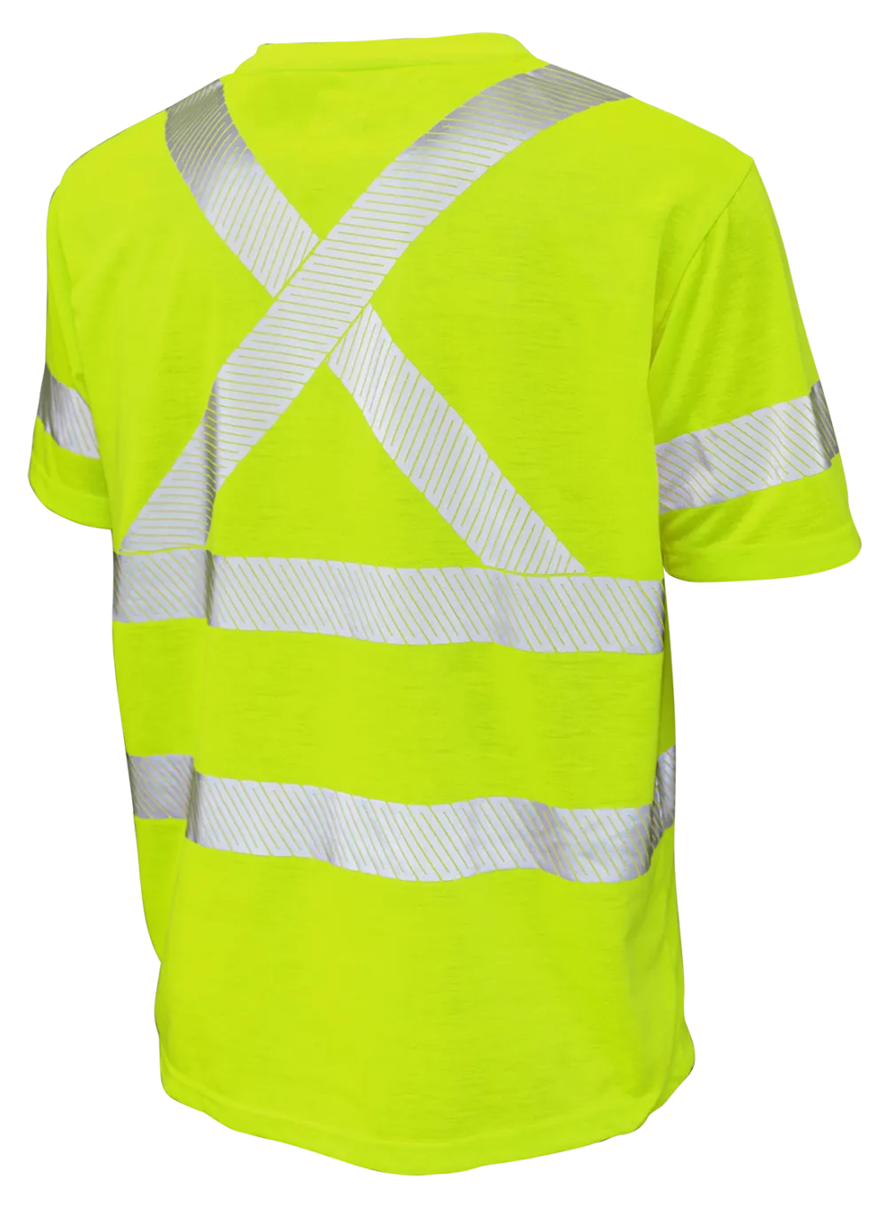 Hi-Vis Polyester Jersey Short Sleeve Safety T-Shirt By Tough Duck - Style ST12