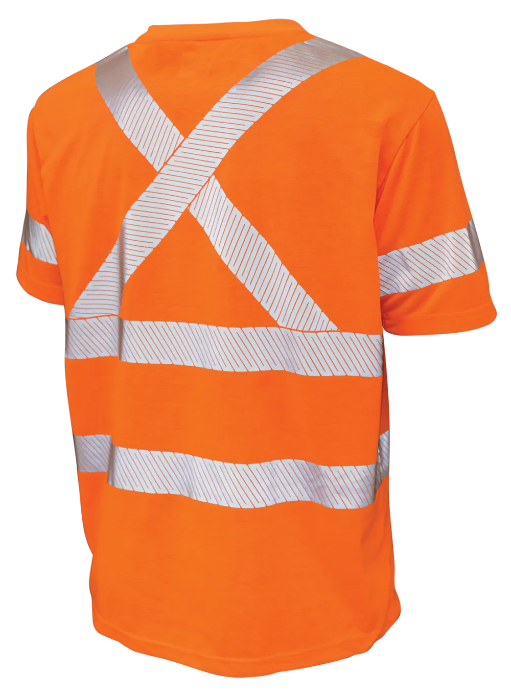 Hi-Vis Polyester Jersey Short Sleeve Safety T-Shirt By Tough Duck - Style ST12