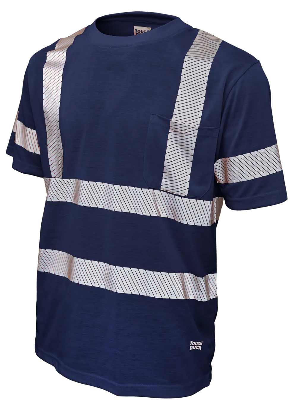 Hi-Vis Polyester Jersey Short Sleeve Safety T-Shirt By Tough Duck - Style ST12