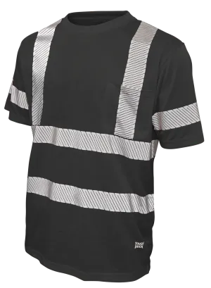 Hi-Vis Polyester Jersey Short Sleeve Safety T-Shirt By Tough Duck - Style ST12