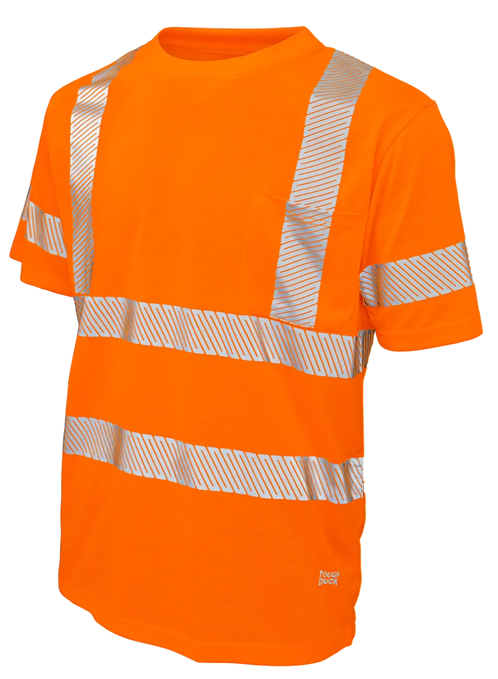 Hi-Vis Polyester Jersey Short Sleeve Safety T-Shirt By Tough Duck - Style ST12