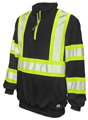 Hi Visibility Fleece Pullover with 1/4 Zip by Tough Duck - Style SJ19