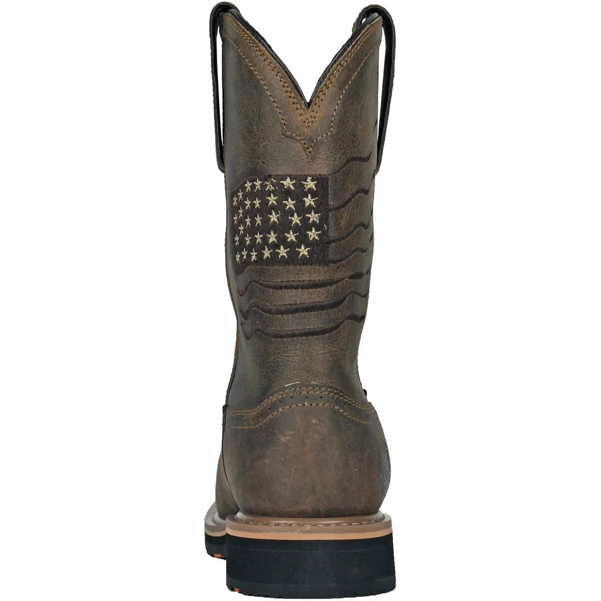 Hoss Men's Rushmore Comp Toe WP Puncture Resistant Western Work Boot- Brown- 92065