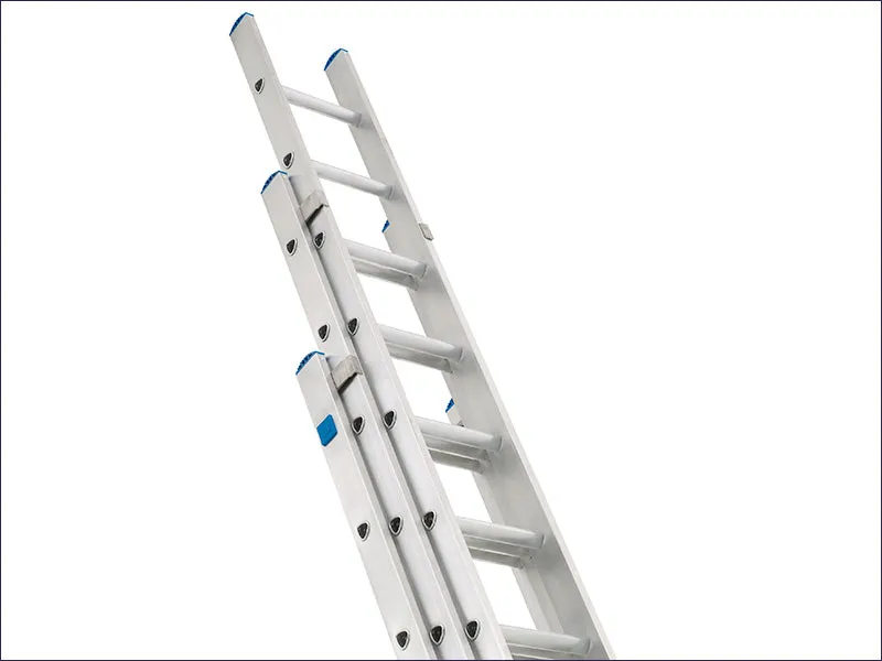 Industrial Extension Ladder 3-Part D Rungs 3 x 12
