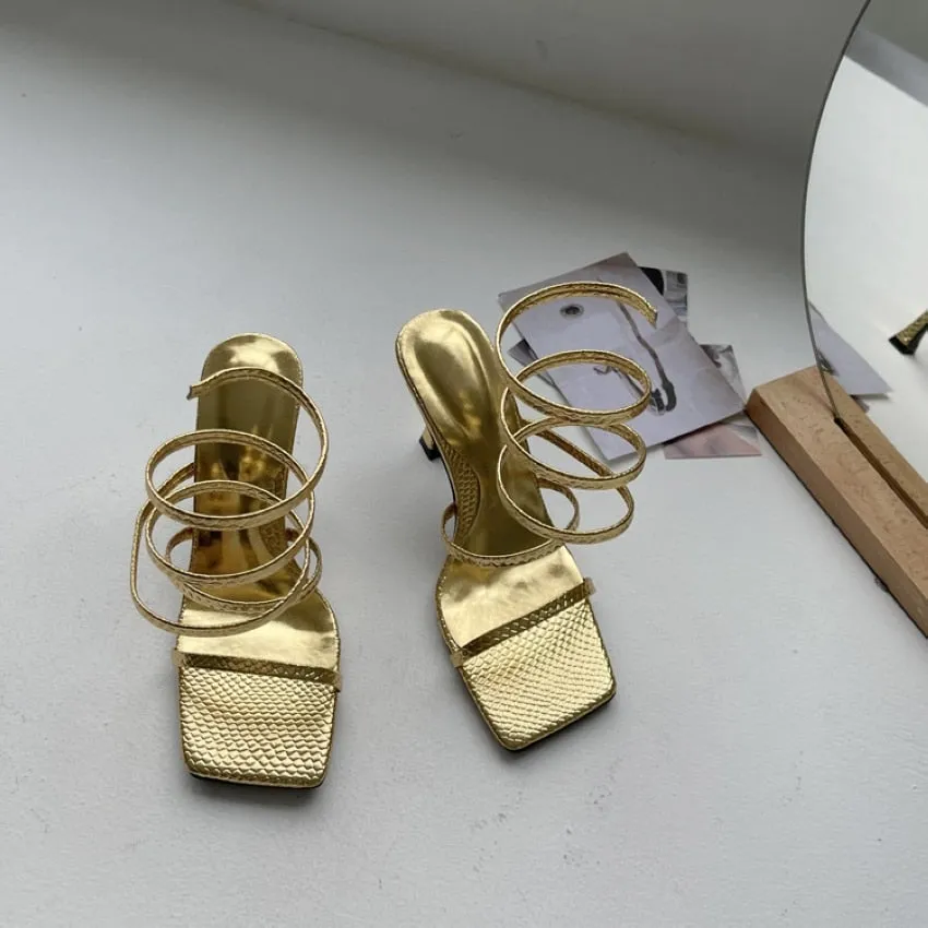 Katniss Wrap Around Gladiator Sandals - 3 Colors