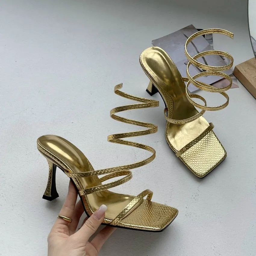 Katniss Wrap Around Gladiator Sandals - 3 Colors