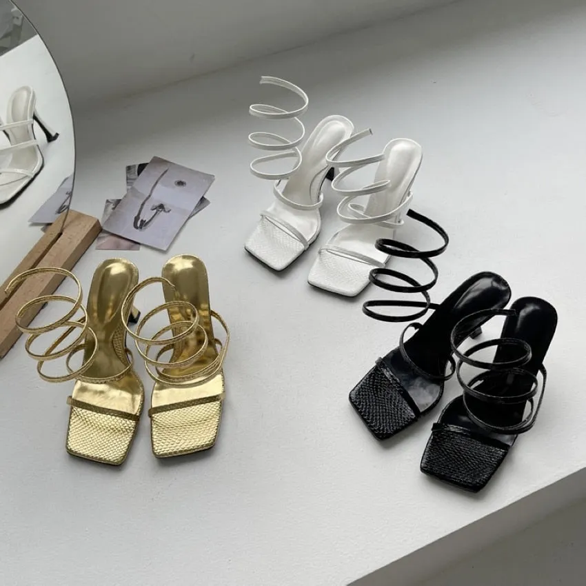 Katniss Wrap Around Gladiator Sandals - 3 Colors