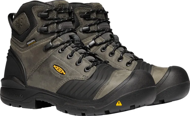 'Keen Utility' Men's 6" Portland EH WP Carbon-Fiber Toe - Magnet / Black