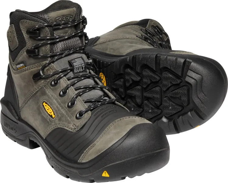 'Keen Utility' Men's 6" Portland EH WP Carbon-Fiber Toe - Magnet / Black