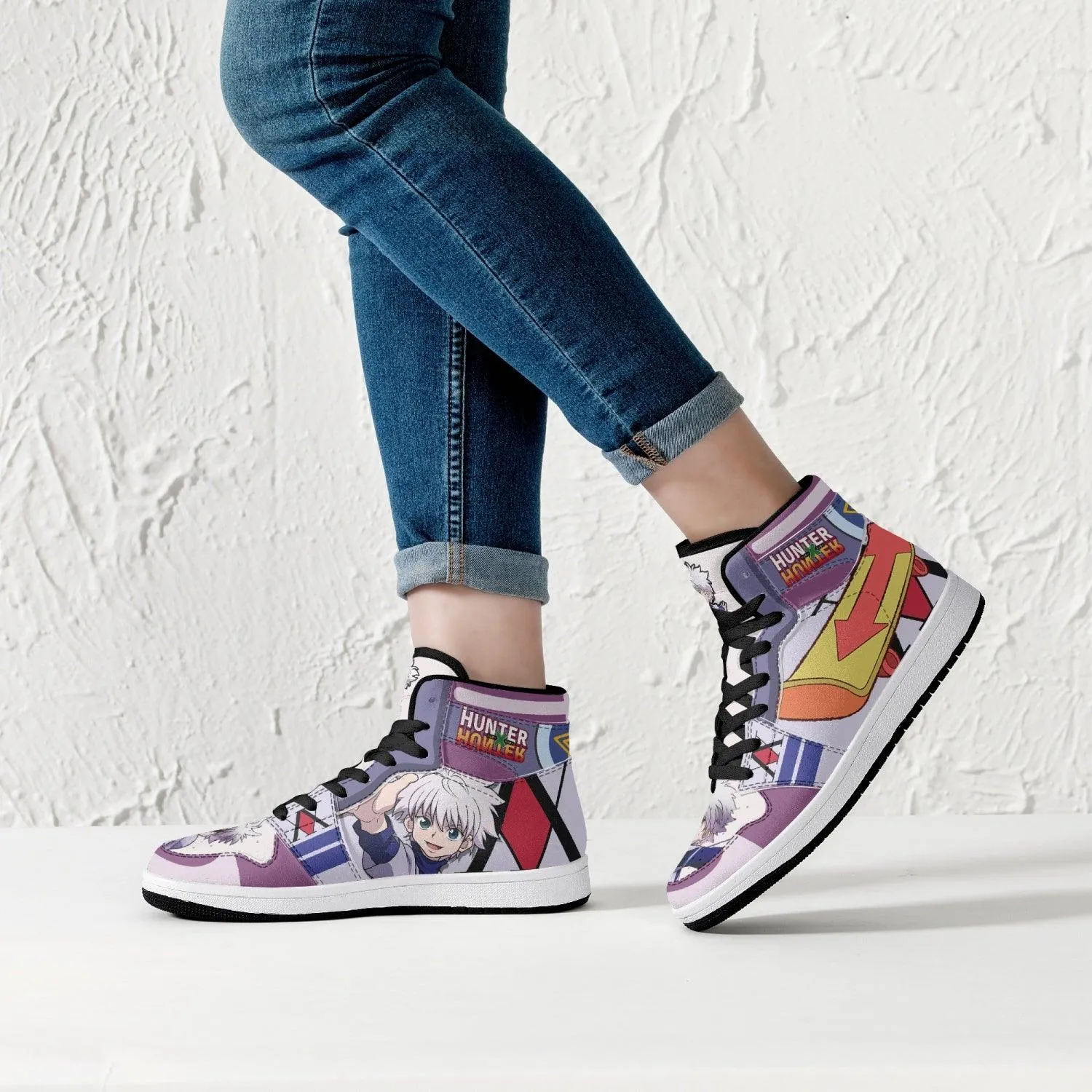 Killua Hunter X Hunter Mid 1 Basketball Shoes