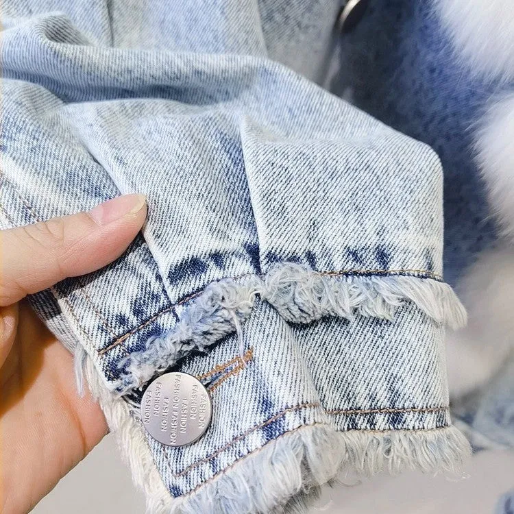 Knottery Fur Coat Suit Collar Cowboy