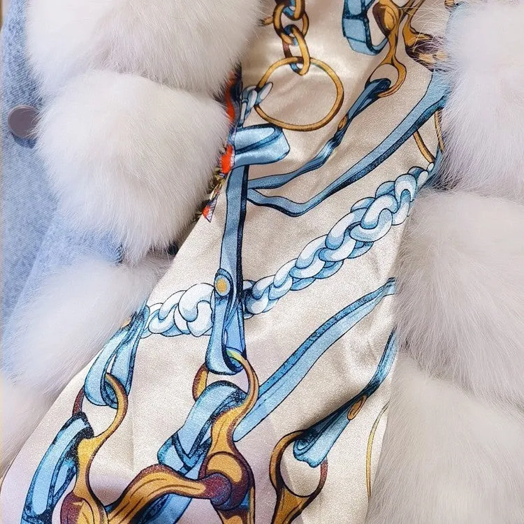 Knottery Fur Coat Suit Collar Cowboy