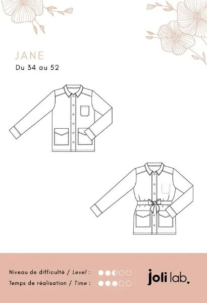 La veste JANE - Patron de couture pochette - JOLI LAB