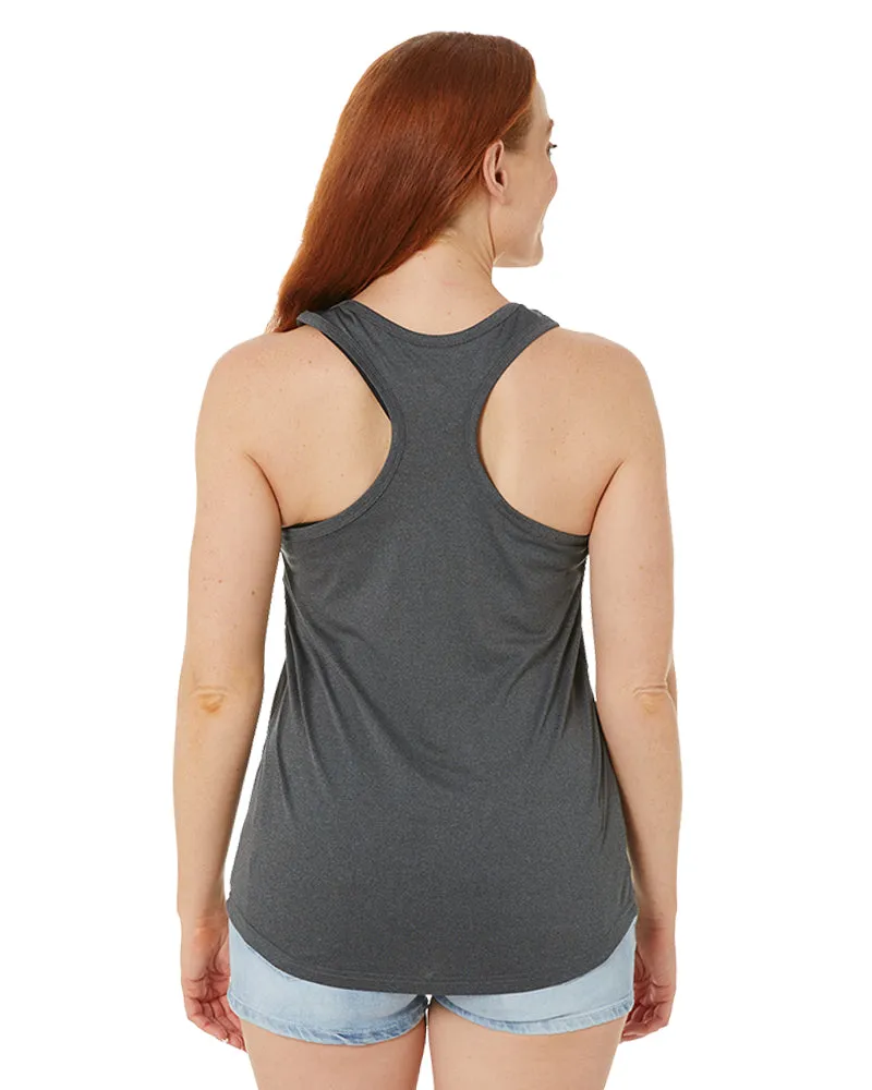 Ladies Elite Flex Singlet - Char Heather