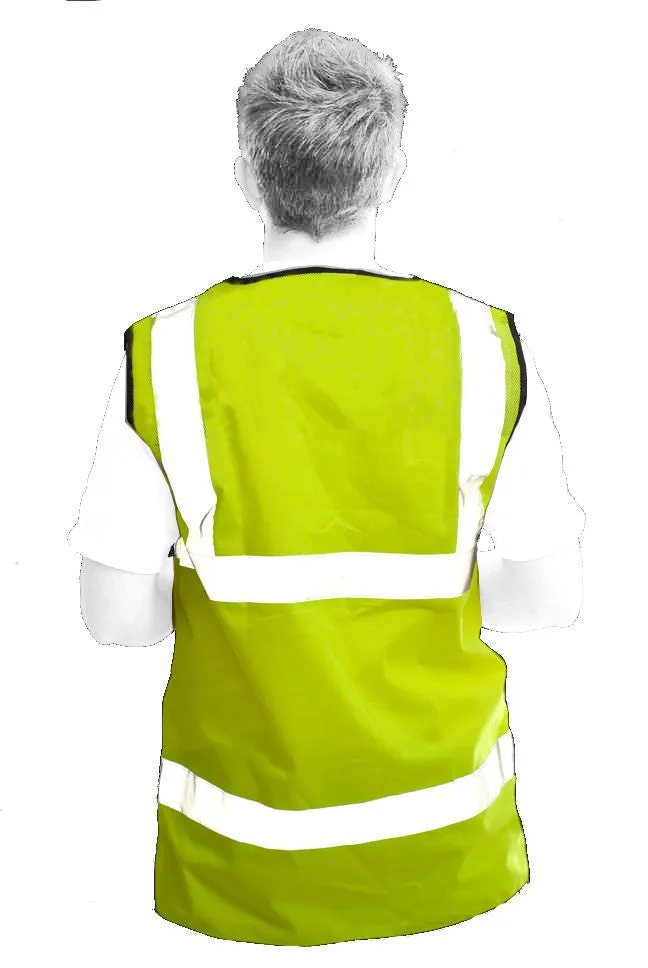 Leo Workwear Dolton W06-Y Hi Vis Flame Retardant Vest Waistcoat Yellow