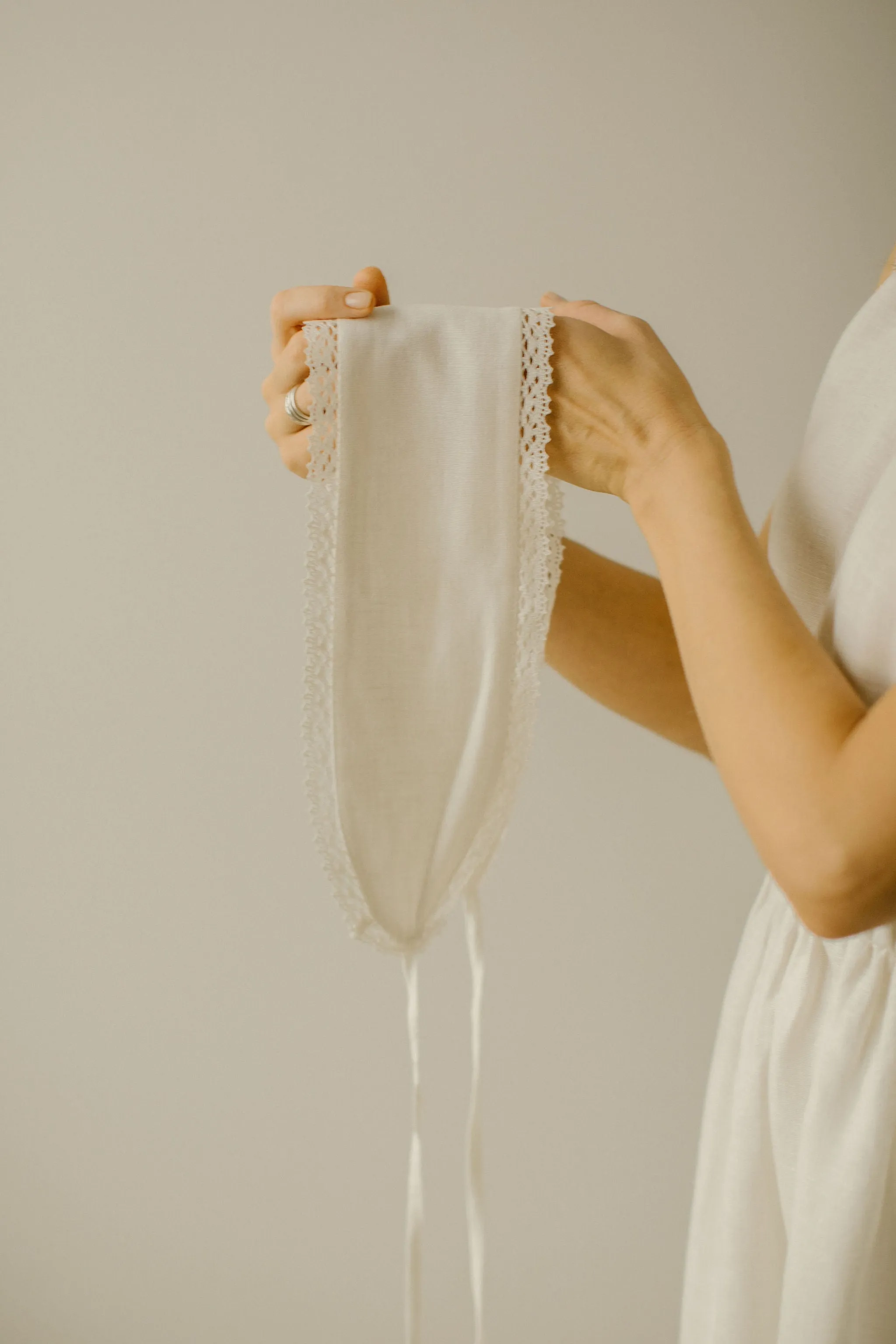 Linen Goddess Wedding Dress