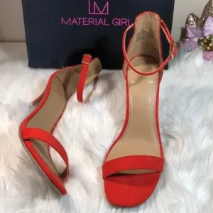Material Girl Open Toe Ankle Strap Sandals 8M