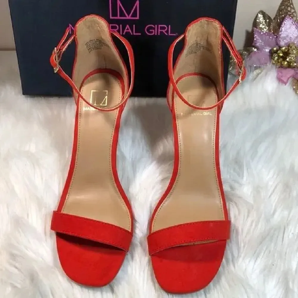 Material Girl Open Toe Ankle Strap Sandals 8M