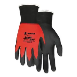 MCR Safety Ninja BNF Gloves, X-Small, Black/Gray, 8 1/2 in, Work, N96790XS