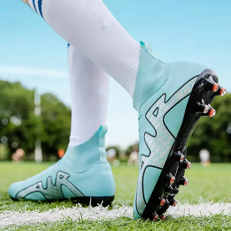 Men High Top Light Non Slip Soccer Shoes