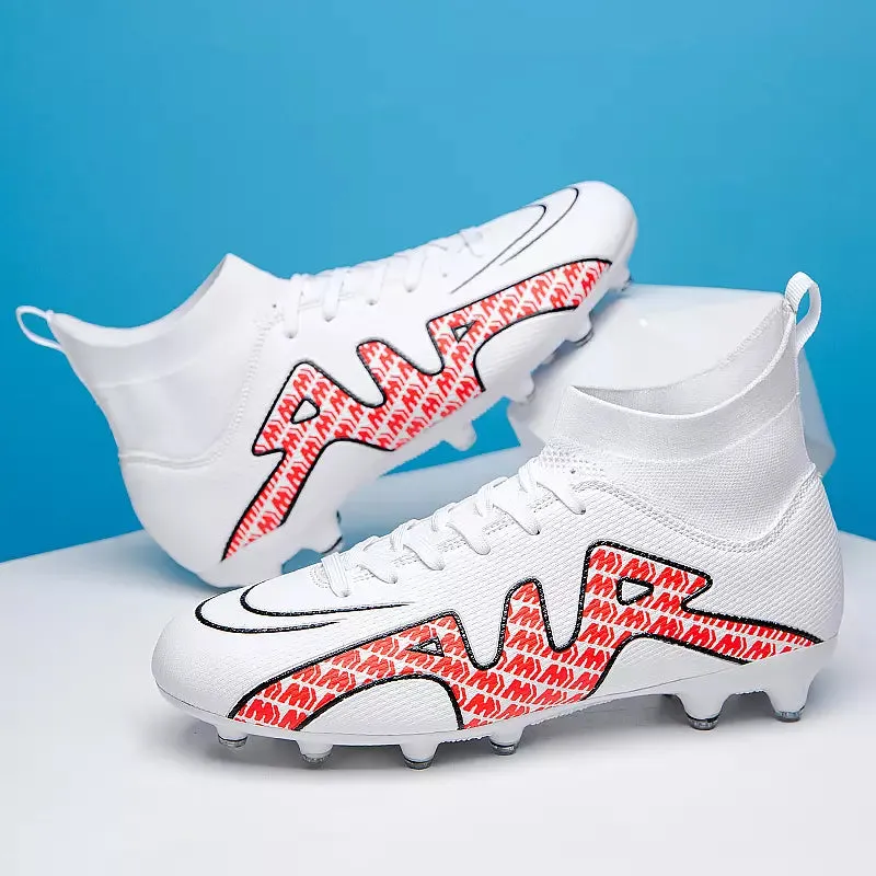 Men High Top Light Non Slip Soccer Shoes