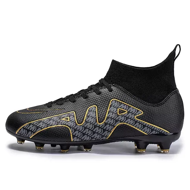Men High Top Light Non Slip Soccer Shoes