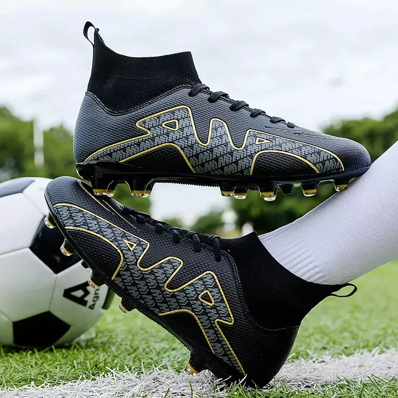 Men High Top Light Non Slip Soccer Shoes