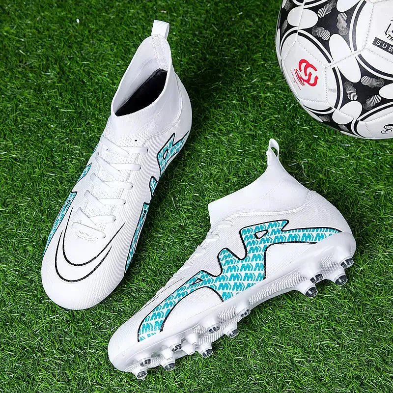 Men High Top Light Non Slip Soccer Shoes