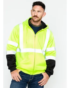 Men's Softshell High-Visibility Safety Work Jacket
