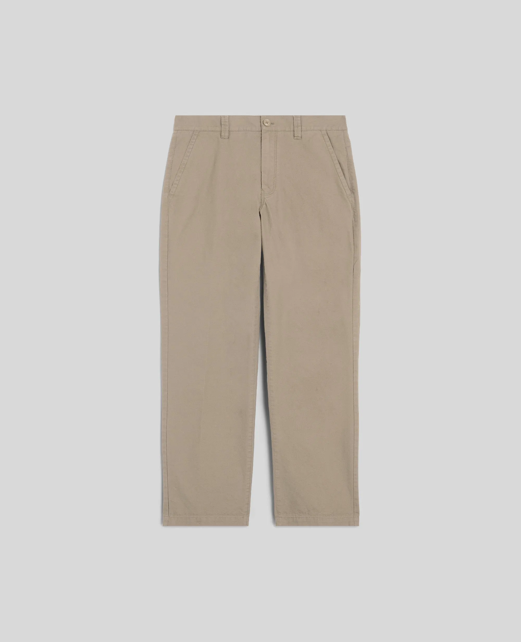PANTALONE LAB IN TELA RUSTICA DI COTONE E LINO - SABBIA